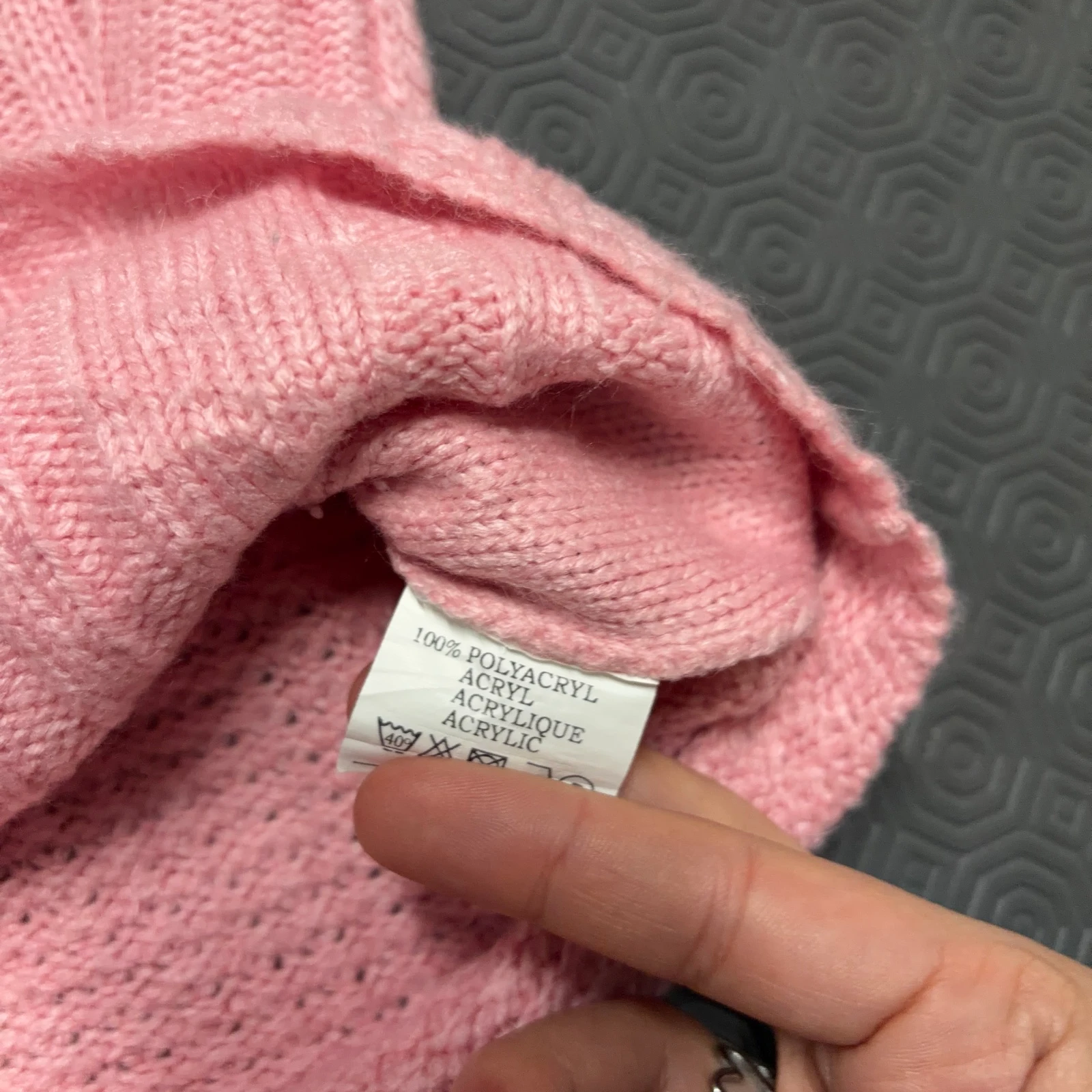 Pink Knit Coat M – photo 3